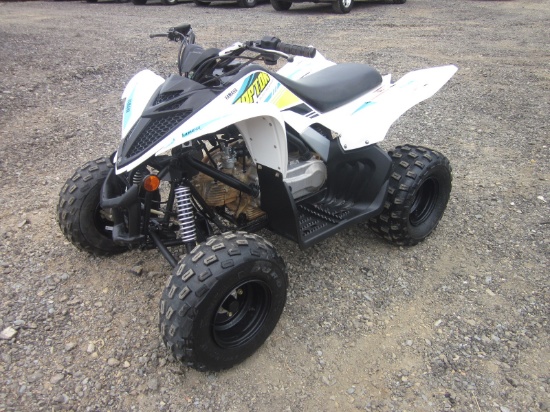 2020 Yamaha Raptor 90 4 Wheeler White