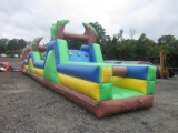Beach Themed Obstacle Bounce House 45x8x15