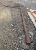 Vintage Advertising Sign Pole 18ft Total Height