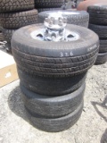 Set of 4 Chevrolet Factory 6 Lug Wheels w Tires