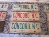 Lot of 3- Concord, NC Town Tags