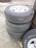Set of 4 Jeeps wheels & Tires plus Spare