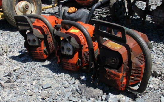(3) Husqvarna Chain Saw