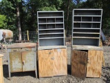 (3) Metal Workstation Cabinets