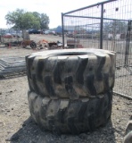 (2) Deestone 19.5L-24 Tires