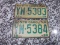 Lot of 2 NC 1969 Tags with Consecutive Numbers