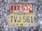 1981 NC Tag  & NJ Trailer Tag