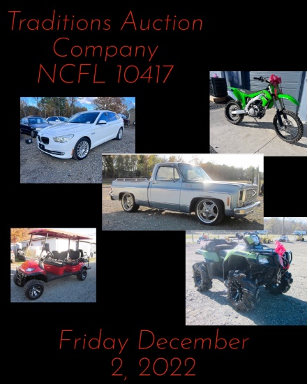 Traditions Auction Co LLC Auto/ATV Dec 2, 2022