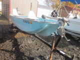 14ft Fishing Boat with 20hp Mercury Motor