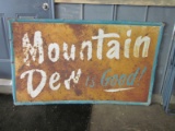 Mt. Dew Metal Sign 60