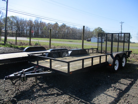 6.5' x 16' Dual Axle Trailer with Ramp VIN6534