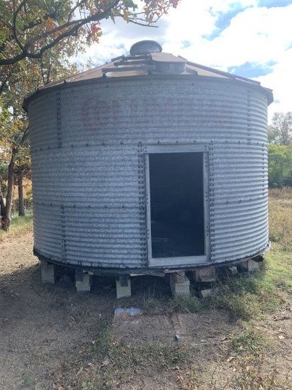 Grain Bin 14ft Dia. x 8ft high with 4ft peak