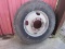 (1) Goodyear 8 lug 11R24.5 used tire