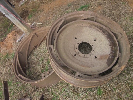 (2) 38" Spinout rims / (1) center