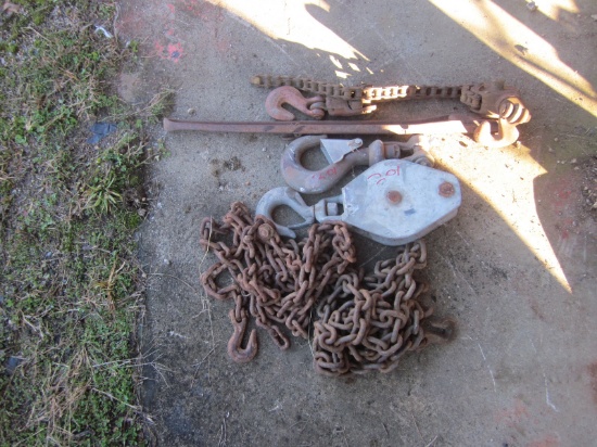 Chain Wrench / 2 Pulleys / Chain