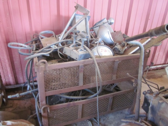 (2) Metal Crates full of Parts