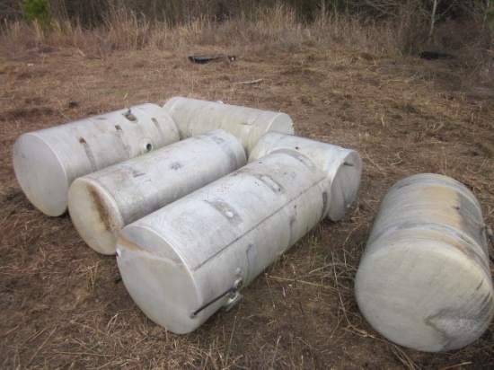 (6) Assorted Aluminum Tanks