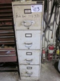 4 Drawer Filing Cabinet with Contents