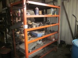 Orange Shop Shelf on Wheels / Contents