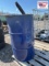 Blue Metal Barrel with Lid / Pipe Fittings