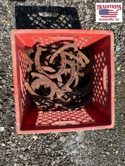 Basket of horseshoes