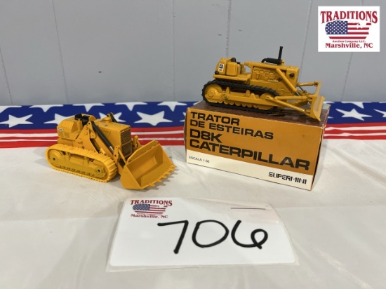 (2) Caterpillar Diecast Models