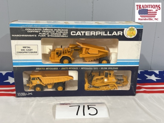 (3) Caterpillar Diecast Models