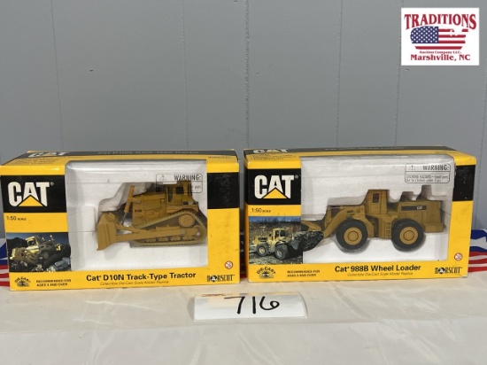 (2) Caterpillar Diecast Models