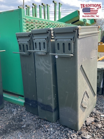 (3) Ammo Boxes 14"x23"x5"