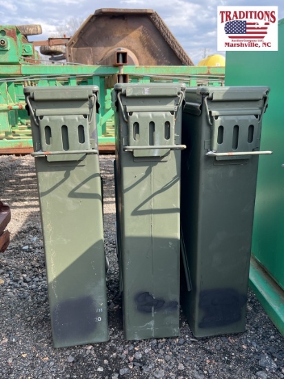 (3) Ammo Boxes 14"x23"x5"