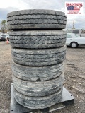 (6) Goodyear 12R22.5 Tires