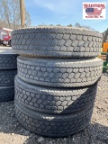 (4) Double Coin 11R24.5 Tires