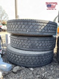 (3) Double Coin 11R24.5 Tires