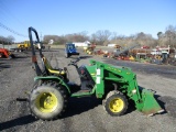 John Deere 4100 with 410 John Deere Loader