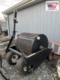 Tow-Behind Drum Compost Spreader
