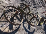 3 Steel Wheels / Tractor Seat