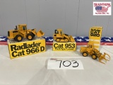 (3) Caterpillar Diecast Models