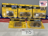(5) Caterpillar Diecast Models