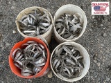 (4) Buckets of Gear Clamps