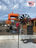 Orange Tractor Whirliegig