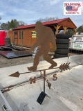 Sasquatch Weather Vane