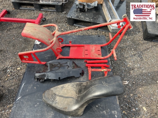 Motorcycle Frame, Le Pera Seat, & Windshield