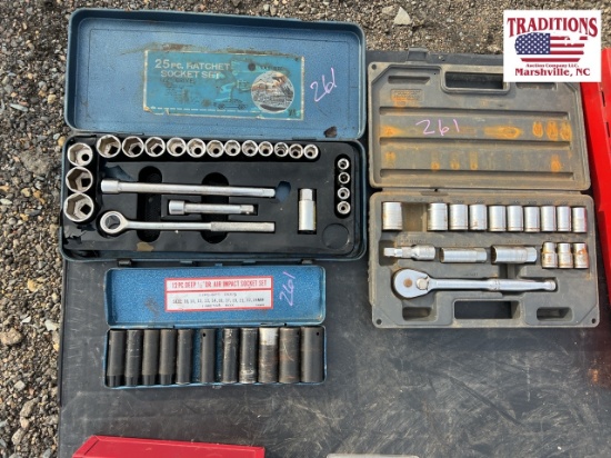 3- 1/2" Socket Sets