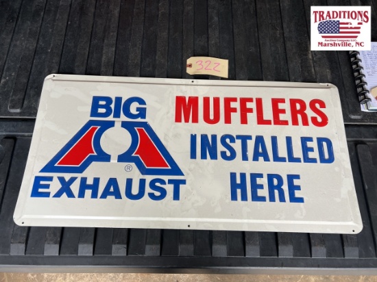 Big A Metal Sign