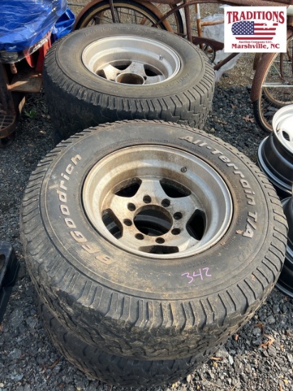 Set of 4 8 Lug Wheels/Tires - Used