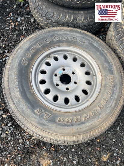 6 Lug Wheel with Firestone 265/70R16 Tire
