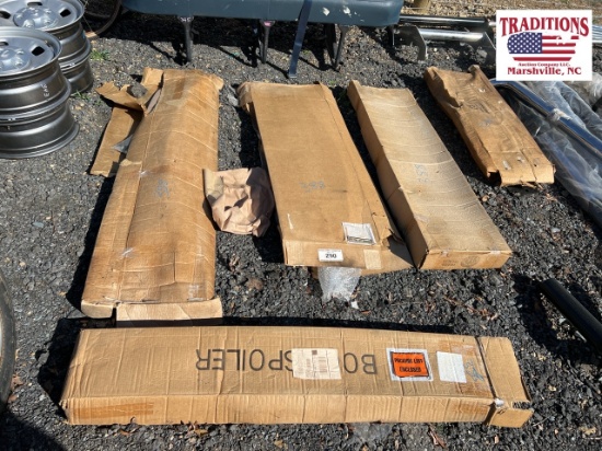 4 Boxes of Step Rails & 1 Spolier