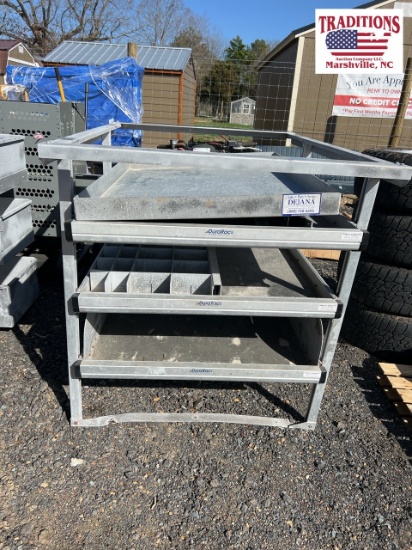 Dura Race Van Style Pull Out Tool Shelves