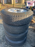 Set of 4 6 Lug Wheels w Michelin 255/70R18 Tires