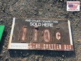 Portion of Metal Cigarette Sign